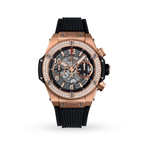 hublot king gold diamonds black|big bang unico king gold.